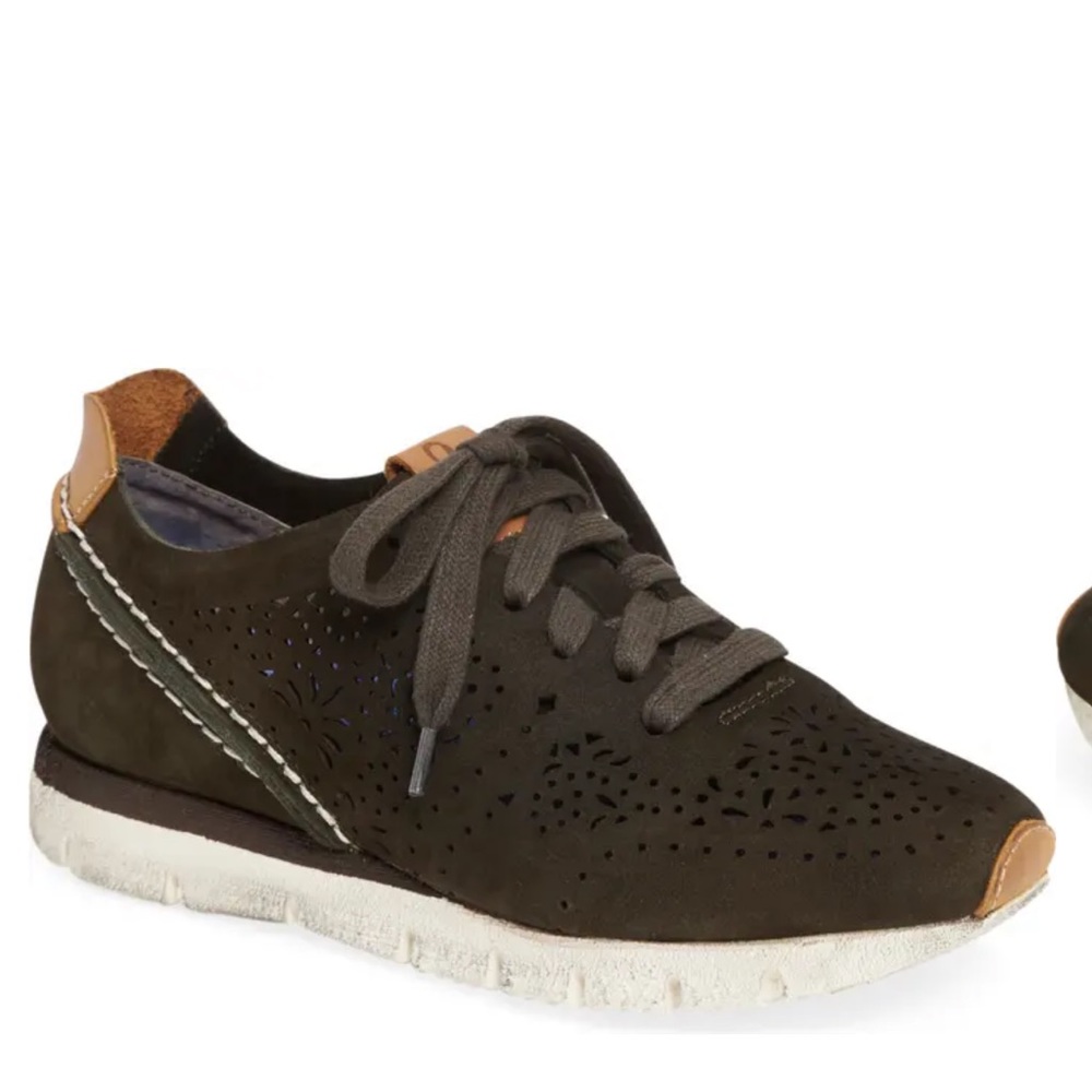 OTBT | Olive Green Suede Leather Sneakers
